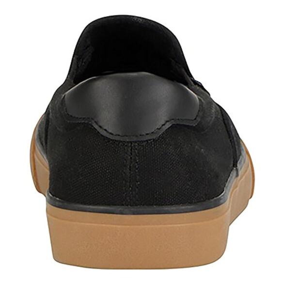 Lugz Mens Clipper Classic Slip-On Fashion Sneaker | Black/Gum Size 7W - Picture 3 of 7